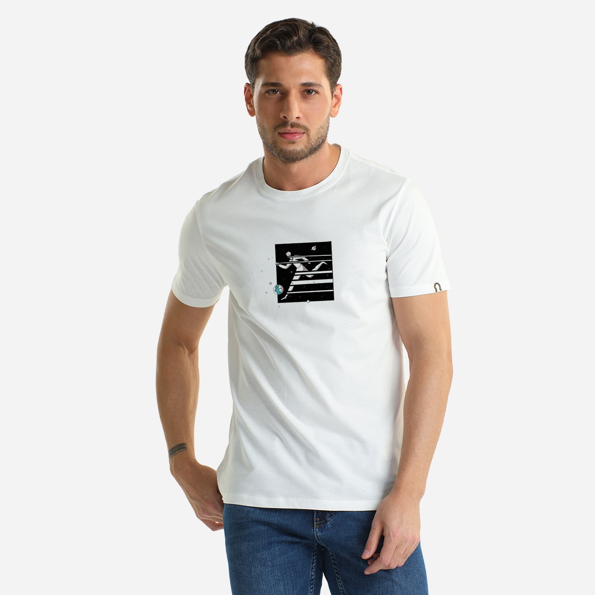 Cheemento / Baskılı Erkek T-Shirt